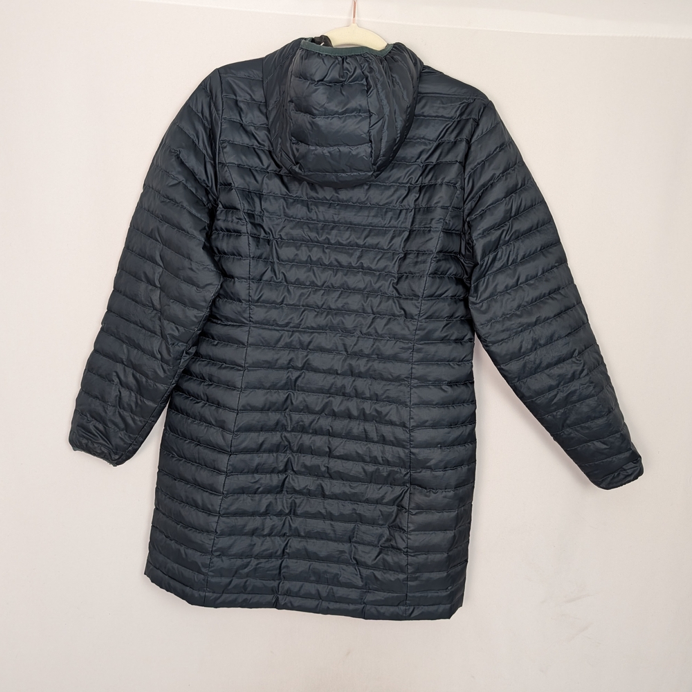 Eddie Bauer Black Quilted Hooded Jacket - Picture 2 of 12